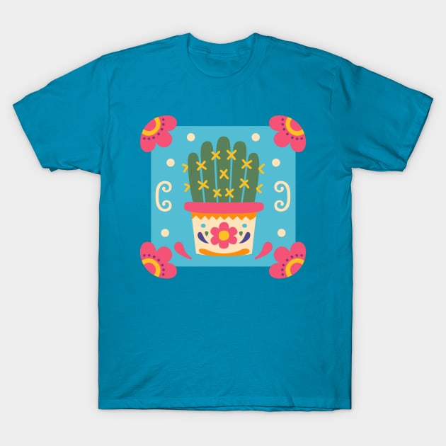 Hippie Flower Children Cactus T-Shirt by Urban_Vintage